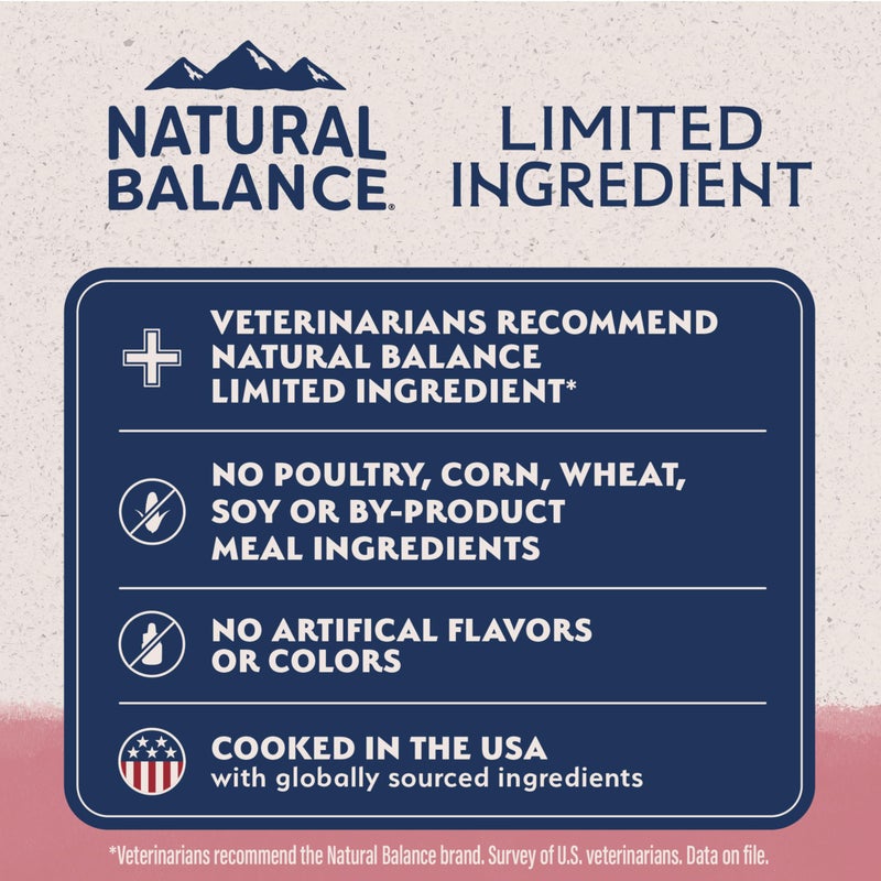 Natural Balance Limited Ingredient Adult Dry Dog Food with Healthy Grains, Salmon & Brown Rice Recipe, 4 Pound (Pack of 1) - Image 4